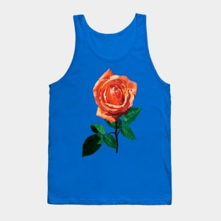 Roses - Graceful Orange Rose Tank Top